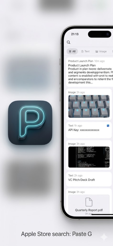 iOS Paste G overview